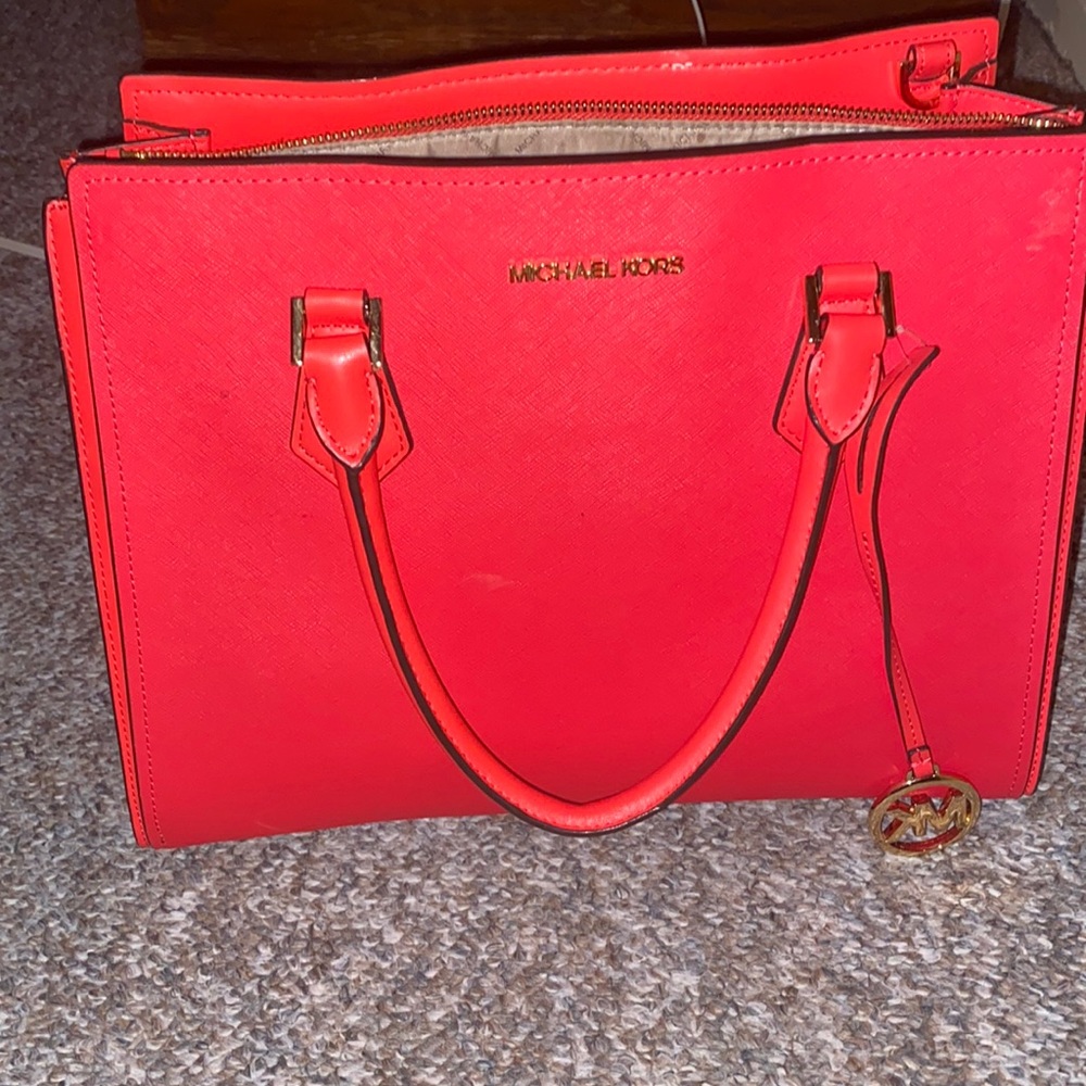 Beautiful Red Michael Kors bag